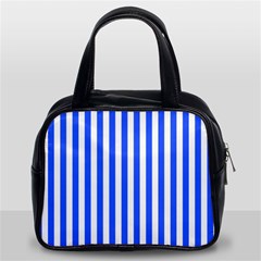 Blue Stripes, Sticker, Stickers Classic Handbag (Two Sides) from ArtsNow.com Front