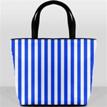 Blue Stripes, Sticker, Stickers Bucket Bag