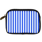 Blue Stripes, Sticker, Stickers Digital Camera Leather Case