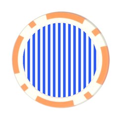 Blue Stripes, Sticker, Stickers Poker Chip Card Guard (10 pack) from ArtsNow.com Front