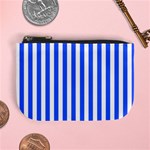 Blue Stripes, Sticker, Stickers Mini Coin Purse