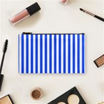 Blue Stripes, Sticker, Stickers Cosmetic Bag (Small)