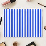 Blue Stripes, Sticker, Stickers Cosmetic Bag (XL)