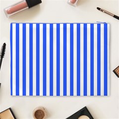 Blue Stripes, Sticker, Stickers Cosmetic Bag (XL) from ArtsNow.com Back