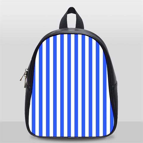 Blue Stripes, Sticker, Stickers School Bag (Small) from ArtsNow.com Front