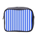 Blue Stripes, Sticker, Stickers Mini Toiletries Bag (Two Sides)