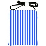 Blue Stripes, Sticker, Stickers Shoulder Sling Bag