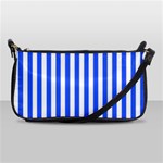 Blue Stripes, Sticker, Stickers Shoulder Clutch Bag