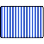 Blue Stripes, Sticker, Stickers Fleece Blanket (Large)