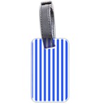 Blue Stripes, Sticker, Stickers Luggage Tag (two sides)