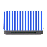 Blue Stripes, Sticker, Stickers Memory Card Reader with CF