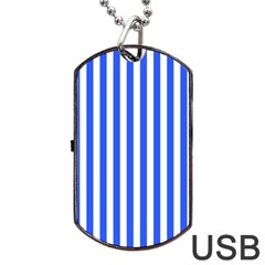 Blue Stripes, Sticker, Stickers Dog Tag USB Flash (Two Sides) from ArtsNow.com Front