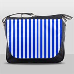 Blue Stripes, Sticker, Stickers Messenger Bag