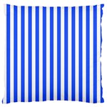 Blue Stripes, Sticker, Stickers Large Cushion Case (One Side)