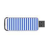 Blue Stripes, Sticker, Stickers Portable USB Flash (One Side)