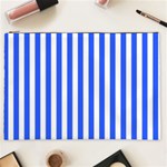 Blue Stripes, Sticker, Stickers Cosmetic Bag (XXL)