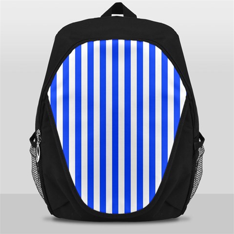 Blue Stripes, Sticker, Stickers Backpack Bag from ArtsNow.com Front