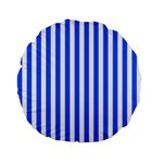 Blue Stripes, Sticker, Stickers Standard 15  Premium Round Cushions