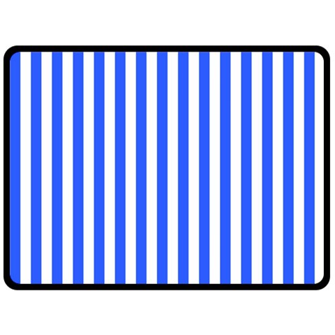 Blue Stripes, Sticker, Stickers Two Sides Fleece Blanket (Large) from ArtsNow.com 80 x60  Blanket Back