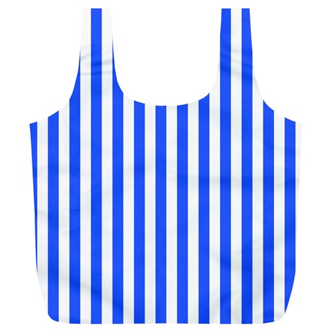 Blue Stripes, Sticker, Stickers Full Print Recycle Bag (XL) from ArtsNow.com Front