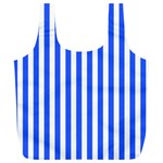 Blue Stripes, Sticker, Stickers Full Print Recycle Bag (XL)