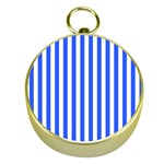 Blue Stripes, Sticker, Stickers Gold Compasses