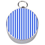 Blue Stripes, Sticker, Stickers Silver Compasses