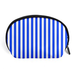 Blue Stripes, Sticker, Stickers Accessory Pouch (Large) from ArtsNow.com Front