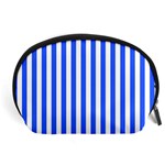 Blue Stripes, Sticker, Stickers Accessory Pouch (Large)