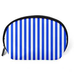 Blue Stripes, Sticker, Stickers Accessory Pouch (Large) from ArtsNow.com Back