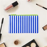 Blue Stripes, Sticker, Stickers Cosmetic Bag (XS)