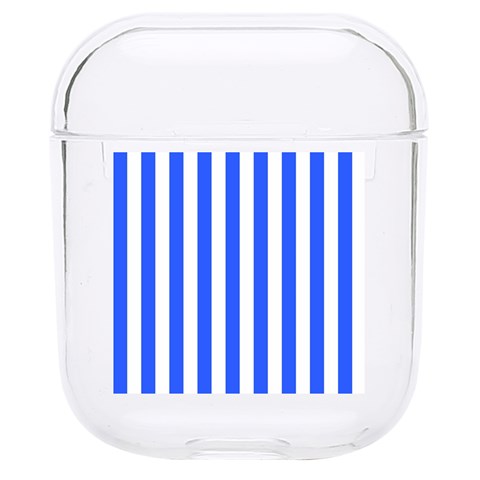 Blue Stripes, Sticker, Stickers Hard PC AirPods 1/2 Case from ArtsNow.com Front