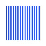 Blue Stripes, Sticker, Stickers Square Satin Scarf (30  x 30 )