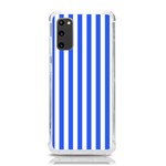 Blue Stripes, Sticker, Stickers Samsung Galaxy S20 6.2 Inch TPU UV Case