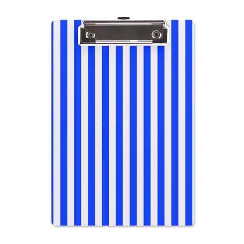 Blue Stripes, Sticker, Stickers A5 Acrylic Clipboard from ArtsNow.com Front