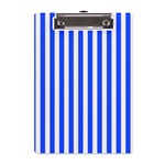 Blue Stripes, Sticker, Stickers A5 Acrylic Clipboard