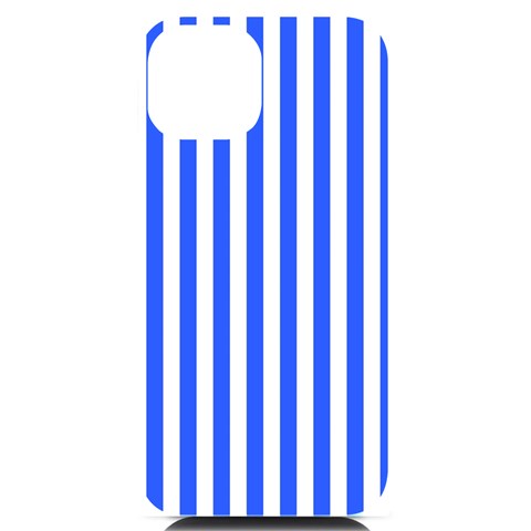 Blue Stripes, Sticker, Stickers iPhone 14 Black UV Print Case from ArtsNow.com Front