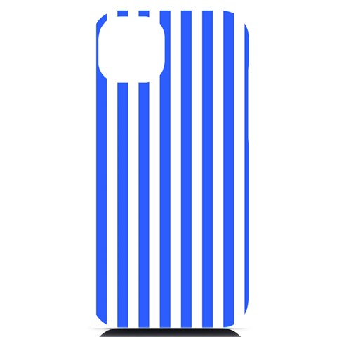 Blue Stripes, Sticker, Stickers iPhone 14 Plus Black UV Print Case from ArtsNow.com Front