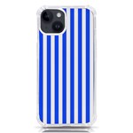 Blue Stripes, Sticker, Stickers iPhone 14 TPU UV Print Case