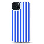 Blue Stripes, Sticker, Stickers iPhone 15 TPU UV Print Case