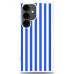 Blue Stripes, Sticker, Stickers Samsung Galaxy S24 Plus 6.7 Inch TPU UV Case