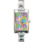 Care Bears, Adorable, Art Rectangle Italian Charm Watch