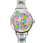 Care Bears, Adorable, Art Round Italian Charm Watch