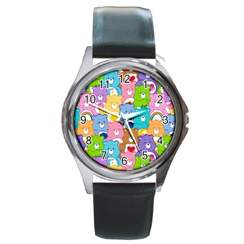 Care Bears, Adorable, Art Round Metal Watch from ArtsNow.com Front