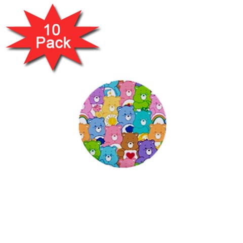 Care Bears, Adorable, Art 1  Mini Buttons (10 pack)  from ArtsNow.com Front