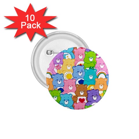 Care Bears, Adorable, Art 1.75  Buttons (10 pack) from ArtsNow.com Front