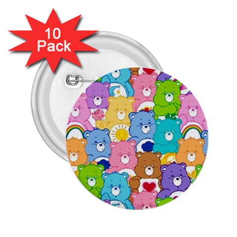 Care Bears, Adorable, Art 2.25  Buttons (10 pack)  from ArtsNow.com Front