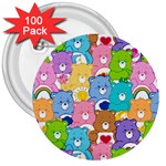 Care Bears, Adorable, Art 3  Buttons (100 pack) 