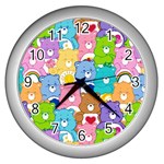 Care Bears, Adorable, Art Wall Clock (Silver)