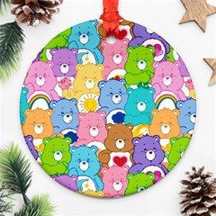 Care Bears, Adorable, Art Round Ornament (Two Sides) from ArtsNow.com Back